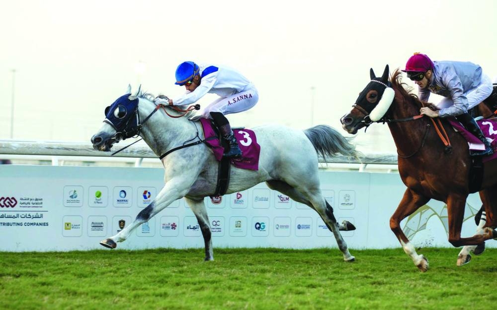
Alberto Sanna rides Al Sij Al Sakab to victory. PICTURES: Juhaim
 