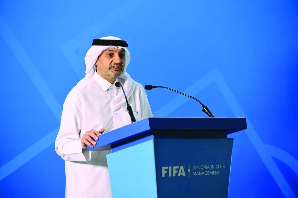 Hani Taleb Ballan, CEO of QSL speaks on the occasion.