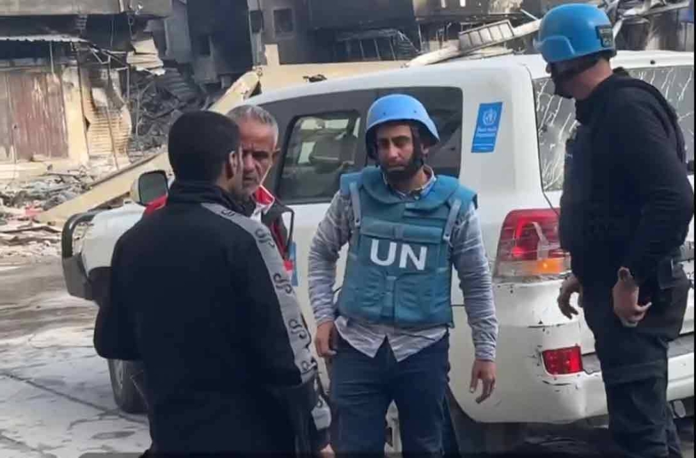 Scenes from around and inside Kamal Adwan hospital.