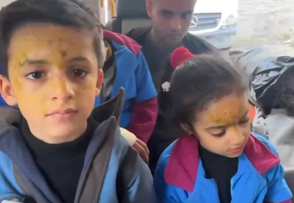 Scenes from around and inside Kamal Adwan hospital.