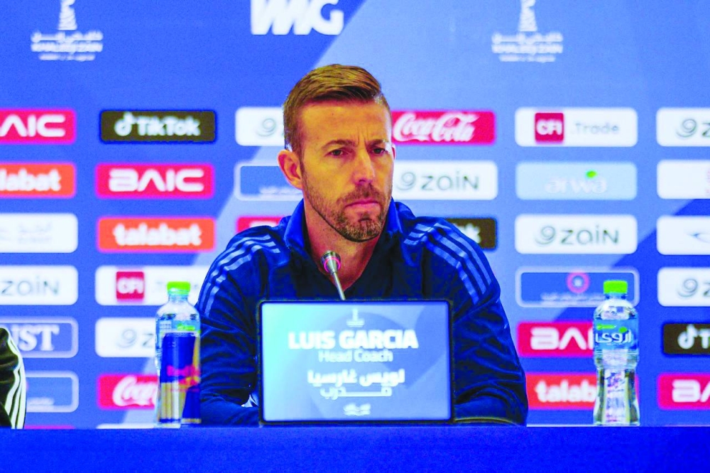 
Qatar’s head coach Luis Garcia. 
