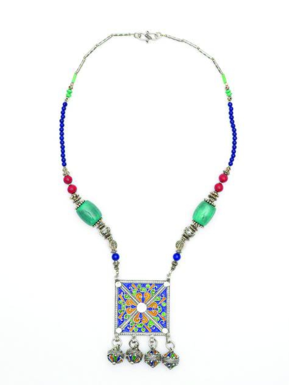 A necklace inspired by the Moroccan jewellery designed by Hamad Al-Mohammed