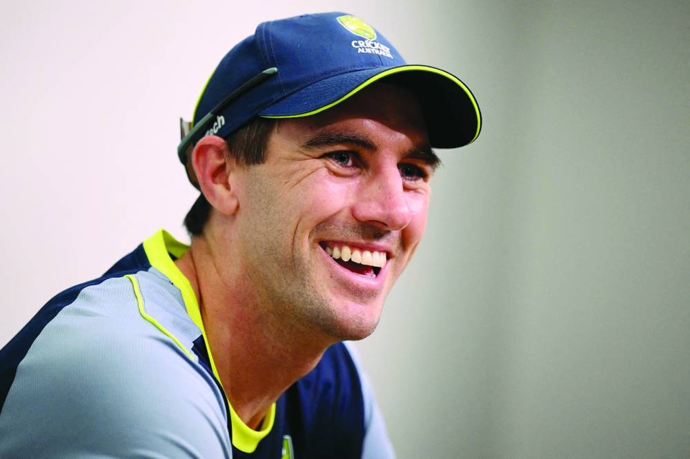 Australian captain Pat Cummins speaks during a press conference at the Melbourne Cricket Ground  on Wednesday. (AFP)