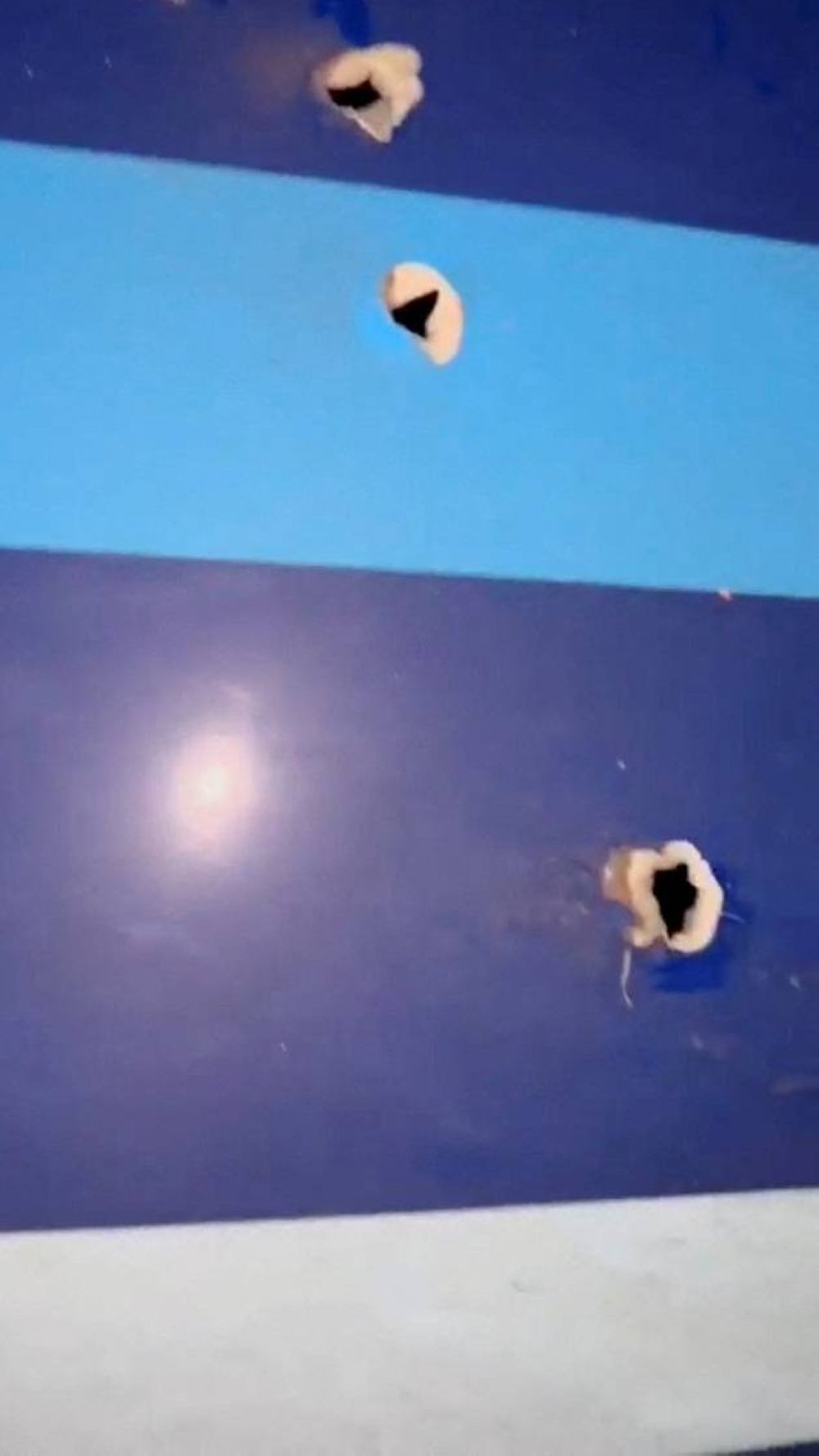 Damages in the wreckage of an Azerbaijan Airlines' Embraer passenger plane that crashed near the city of Aktau, Kazakhstan on Wednesday in this screengrab from a video obtained from social media. Social Media/via REUTERS