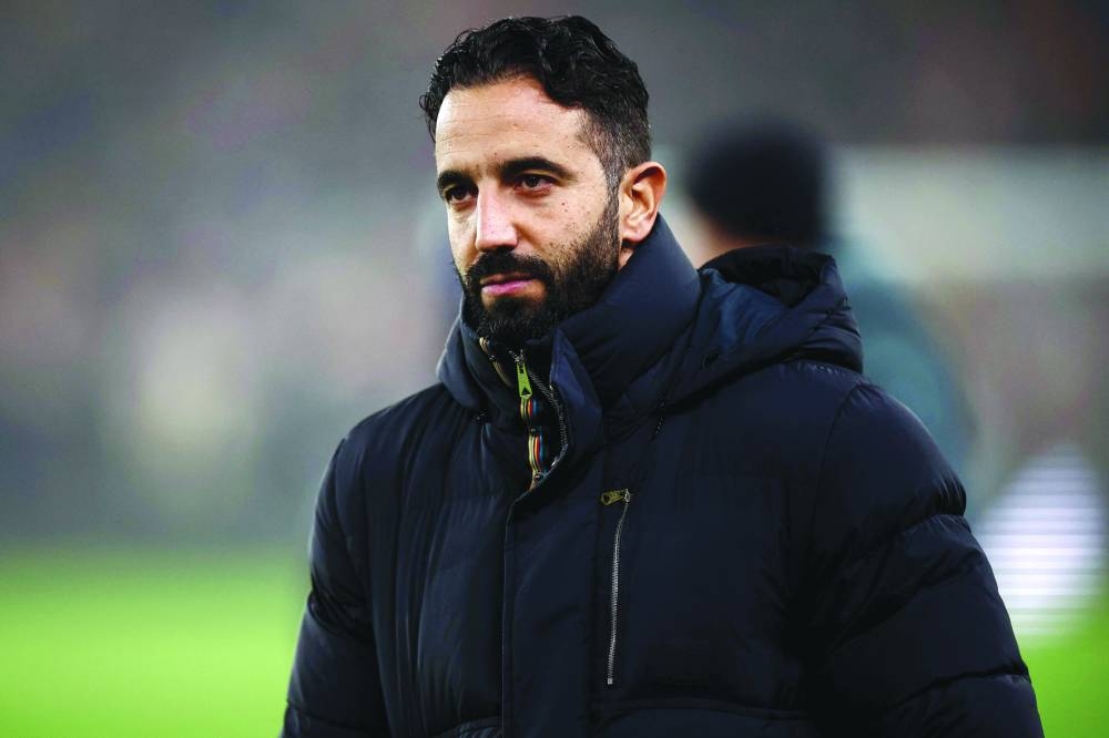 Manchester United's Portuguese head coach Ruben Amorim. (AFP) 