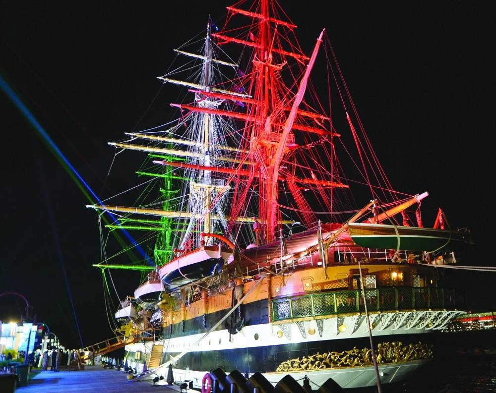 Amerigo Vespucci docked at Old Doha Port during Qatar National Day celebrations. The visit  highlighted the increasingly strong relationship between Qatar and Italy. PICTURE: Shaji Kayamkulam