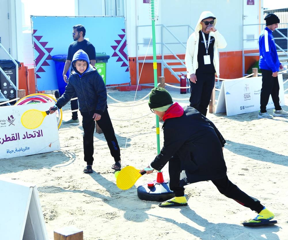 The sports area engages young visitors.  PICTURE: Shaji Kayamkulam