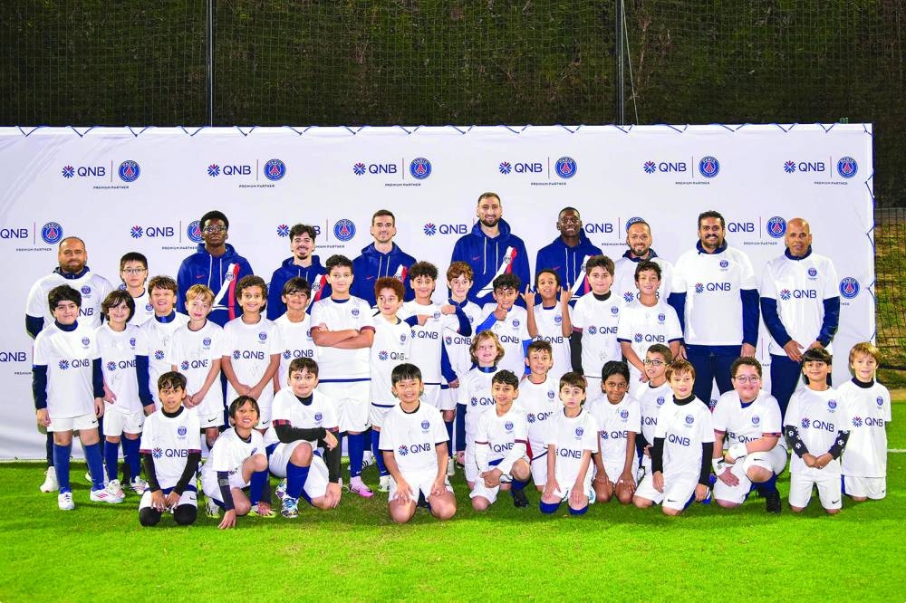 QNB arranged a visit for Paris Saint-Germain professional players to the PSG Academy as part of its winter tour.