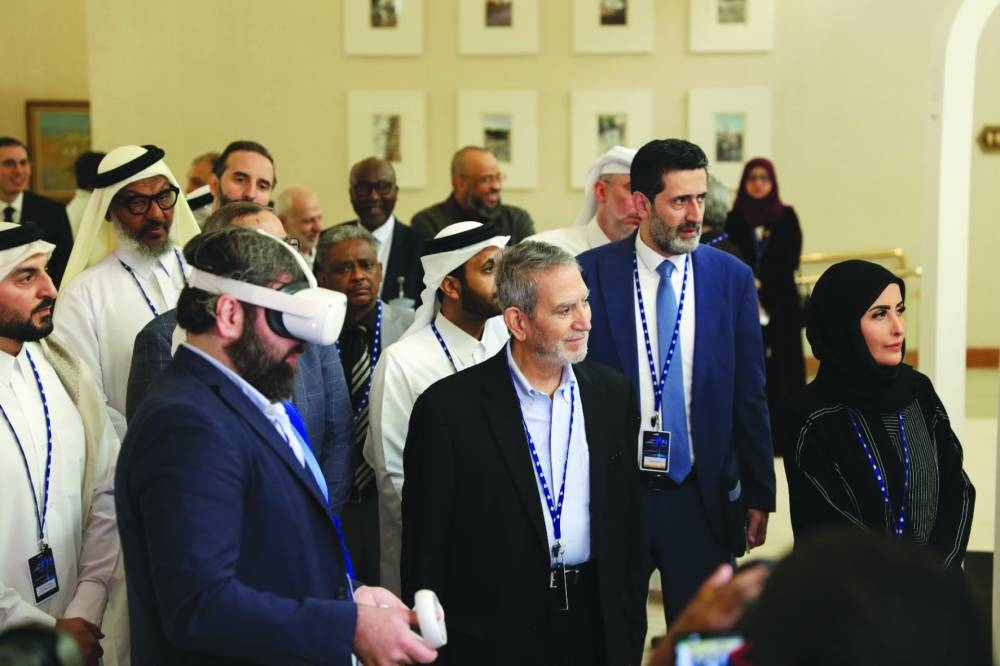 Dr Mostefa Souag (third from left) at the opening of the conference.