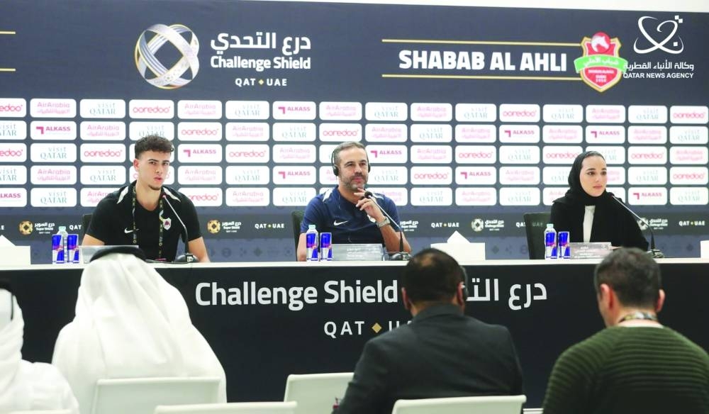Al Rayyan coach Artur Jorge addressing the media on Wednesday, on the eve of their Challenge Shield of the Qatar-UAE Super Cup match.