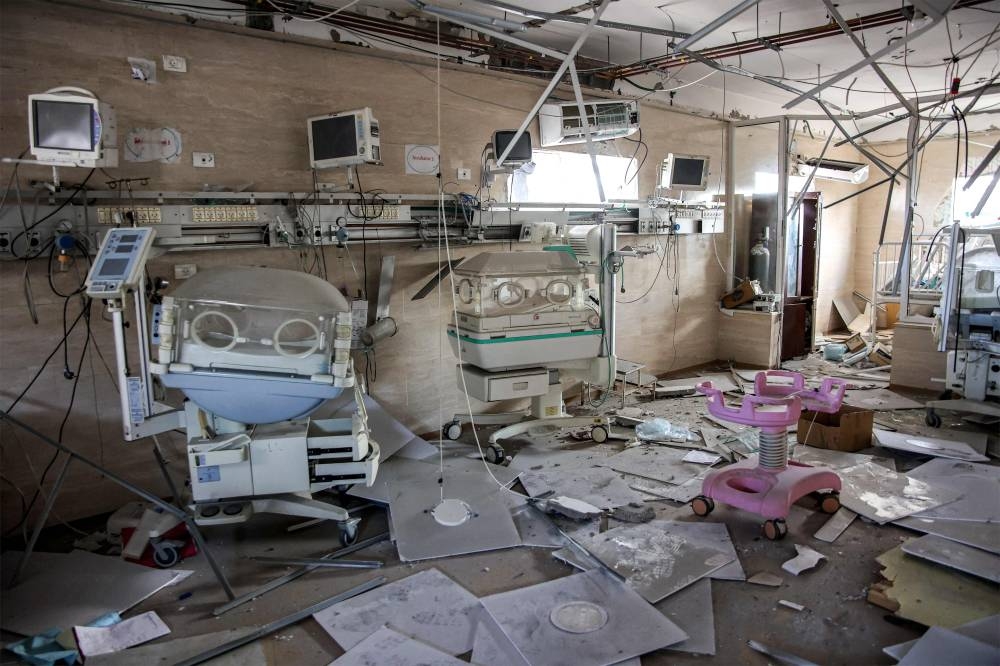 The infant incubators at the ransacked neonatal intensive care unit (NICU) inside the heavily-damaged Kamal Adwan hospital in Beit Lahia in the northern Gaza Strip on Monday a day after a ceasefire deal in the war between Israel and Hamas went into effect. AFP