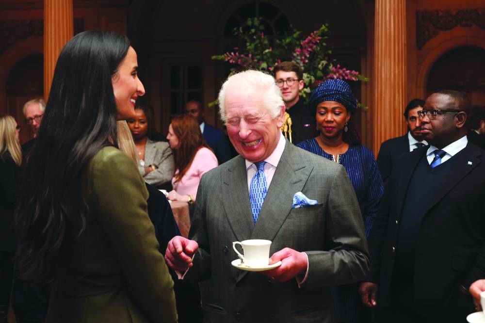 HE Sheikha Hind bint Hamad al-Thani and King Charles III