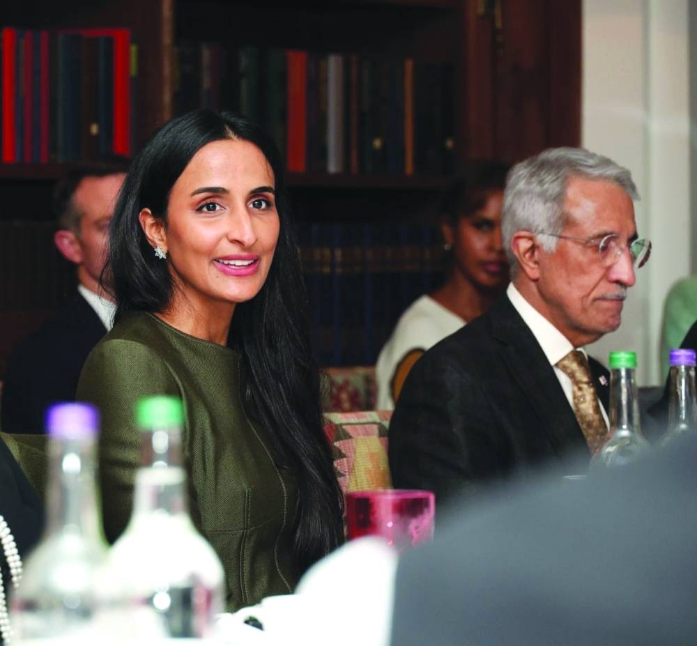 HE Sheikha Hind bint Hamad  al-Thani and HE Sheikh Abdullah bin Mohammed bin Saud al-Thani