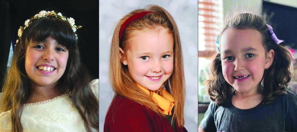 Pictures released by Merseyside Police in London of nine-year-old Alice da Silva Aguiar (L), seven-year-old Elsie Dot Stancombe, and six-year-old Bebe King.