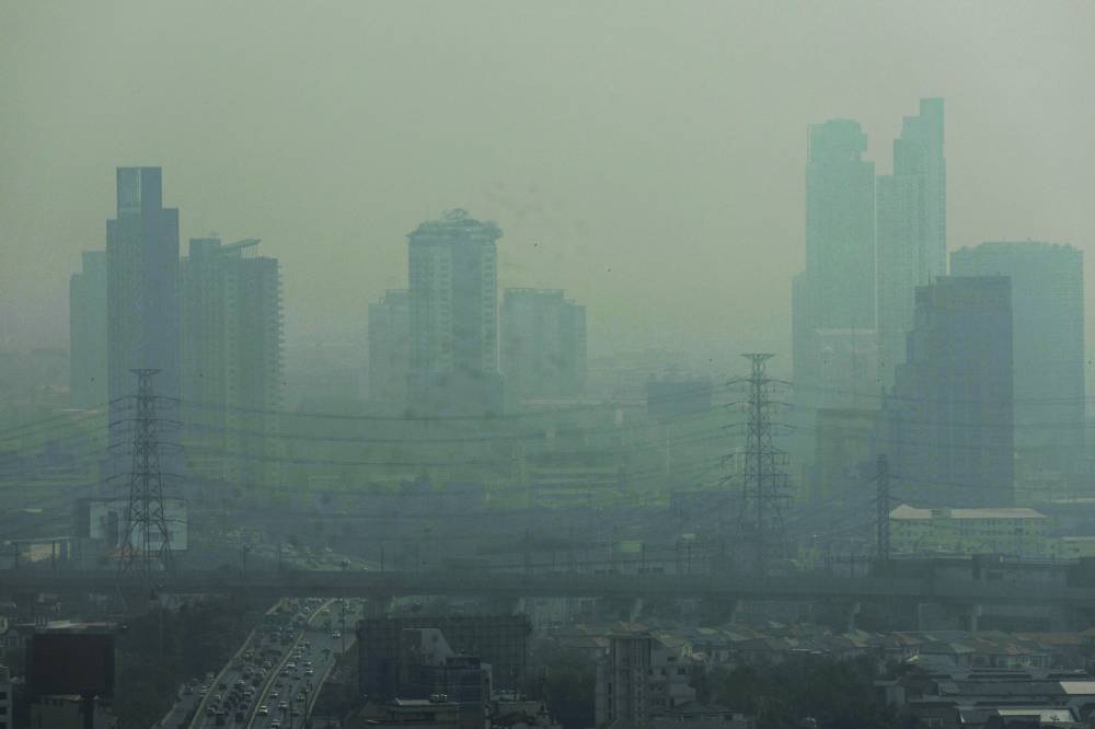 A view of the city amid air pollution in Bangkok, Thailand, January 24, 2025. REUTERS/Chalinee Thirasupa