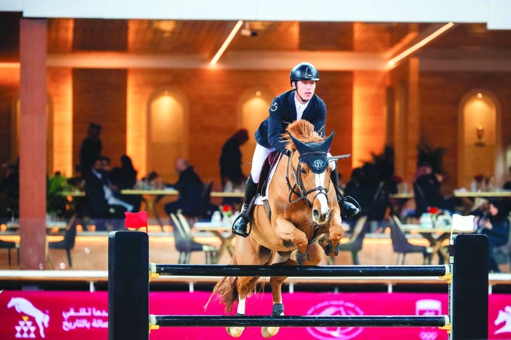 
Great Britain’s Scott Brash astride 10-year-old mare Hello Folie in action. 