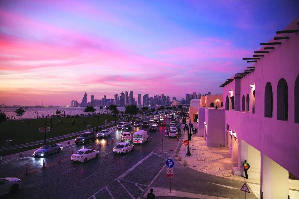 Local, regional and international visitors throng the port's Mina District