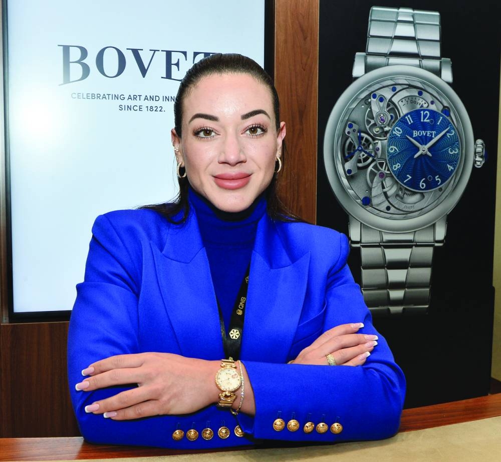 Bovet 1822 vice-president Audrey Raffy at DJWE Friday. PICTURES: Shaji Kayamkulam