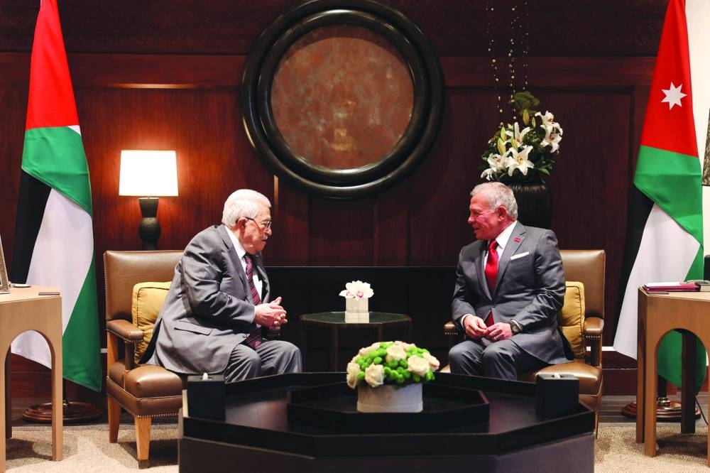  King Abdullah II of Jordan stressed the need to achieve a just and comprehensive peace on the basis of a two-state solution, leading to the establishment of an independent Palestinian state on the lines of the Fourth of June 1967 with East Jerusalem as its capital.