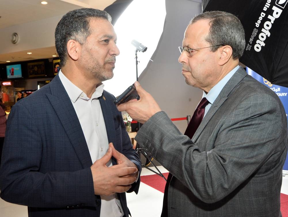 Jamel Dallali during the interview with staff reporter Tawfik Lamari