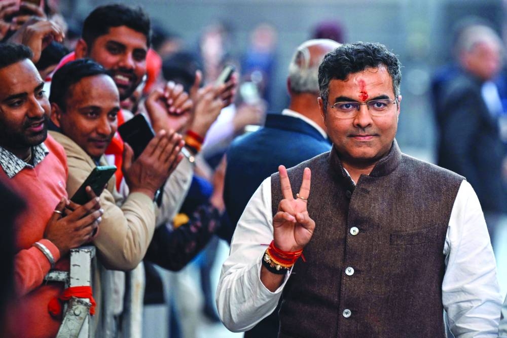 
Bharatiya Janata Party leader Parvesh Verma at the party’s headquarters in New Delhi. 