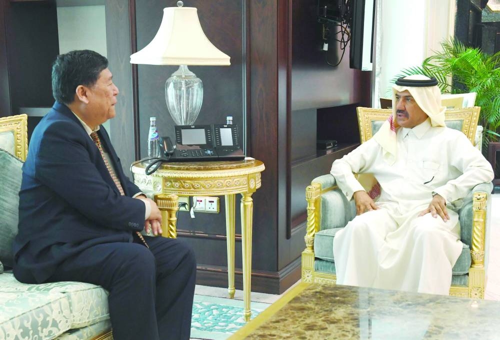 HE the Secretary-General of the Ministry of Foreign Affairs Dr Ahmed bin Hassan al-Hammadi held meets with Philippine ambassador to Qatar Mardomel Celo D Melicor.