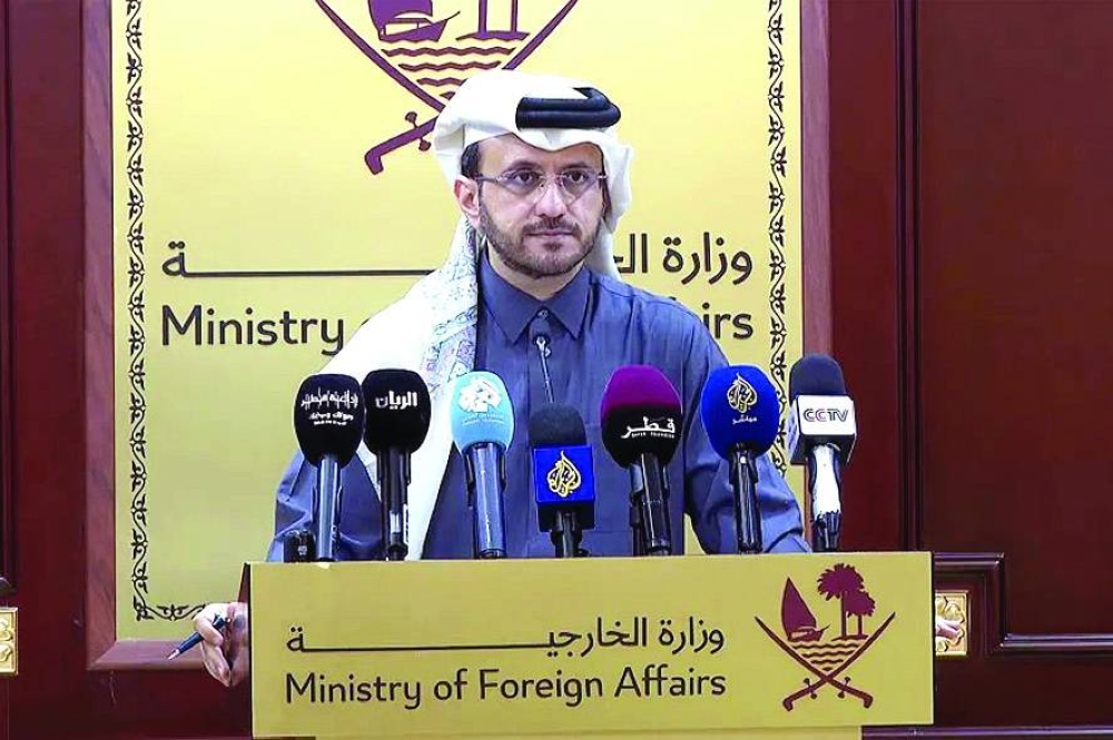 HE Dr Majed al-Ansari during the weekly briefing