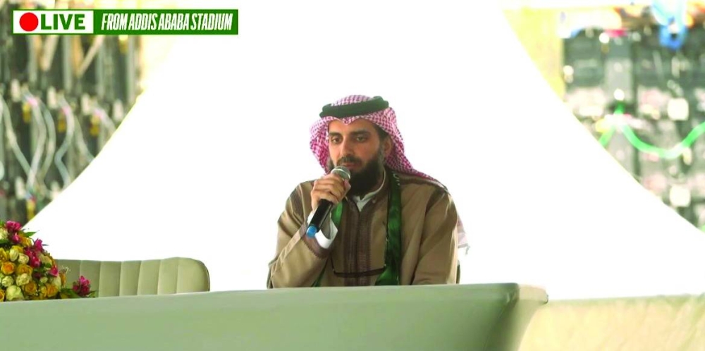 Youssef Asheer speaking at the event.