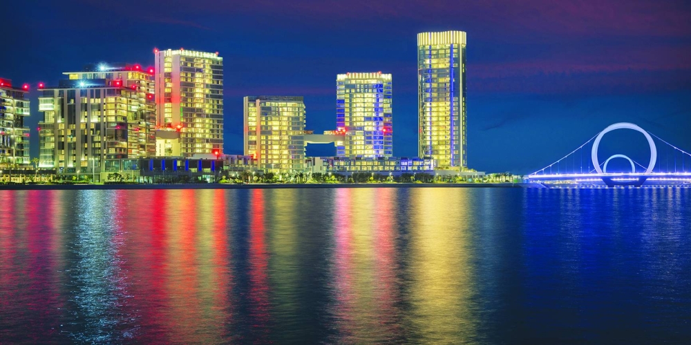 A seaside view of The Seef.