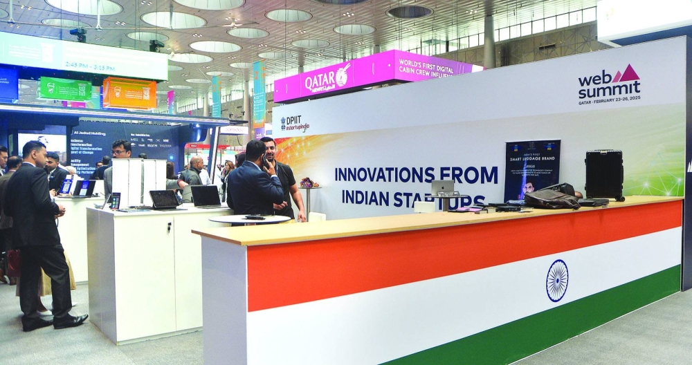 The Indian startup pavilion at Web Summit Qatar 2025. PICTURE: Shaji Kayamkulam