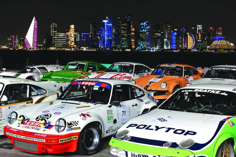 
Lusail Classic Parade took off from the circuit to the Old Doha Port where fans lined up to witness vintage racing machinery.  