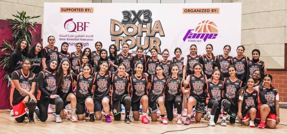 The girls' teams competing in the tournament (supplied picture).