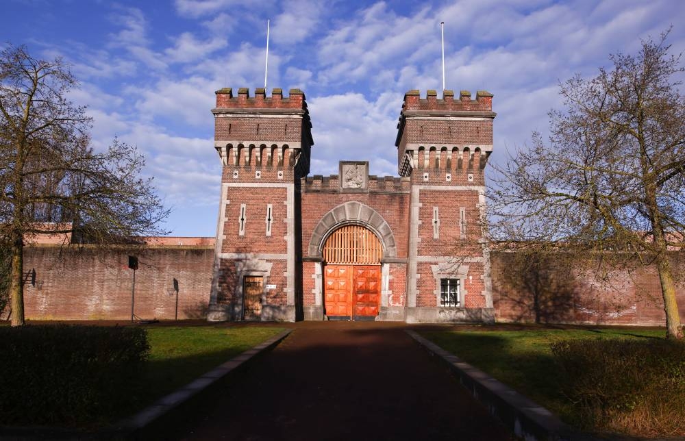 A general view of the Scheveningen prison, on the day former Philippine President Rodrigo Duterte is expected to arrive at Rotterdam airport after his arrest at the request of the International Criminal Court, in The Hague, Netherlands, on Wednesday. REUTERS