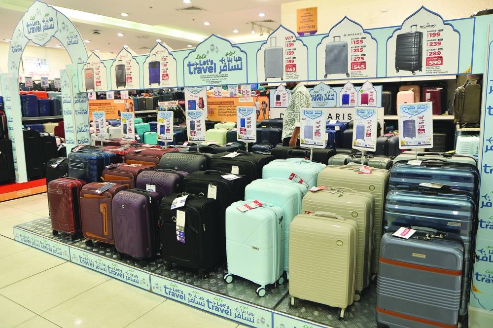 Many Qatar residents are preparing for Eid getaways abroad, leading to increased demand for luggage and numerous other travel accessories.