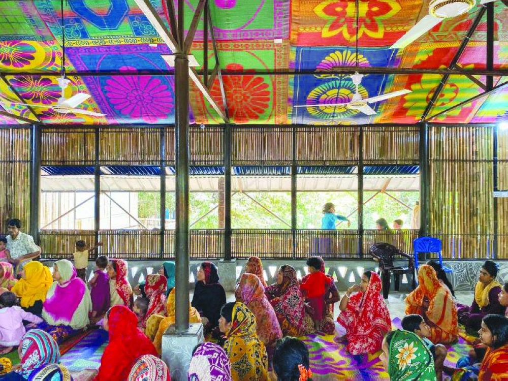 Rizvi Hassan, Hindupara Community Centre, Rohingya, completed in 2019.