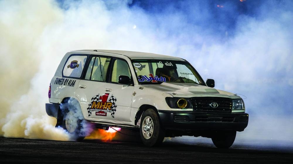 
Action from the third round of the Freestyle Drifting Championship. 