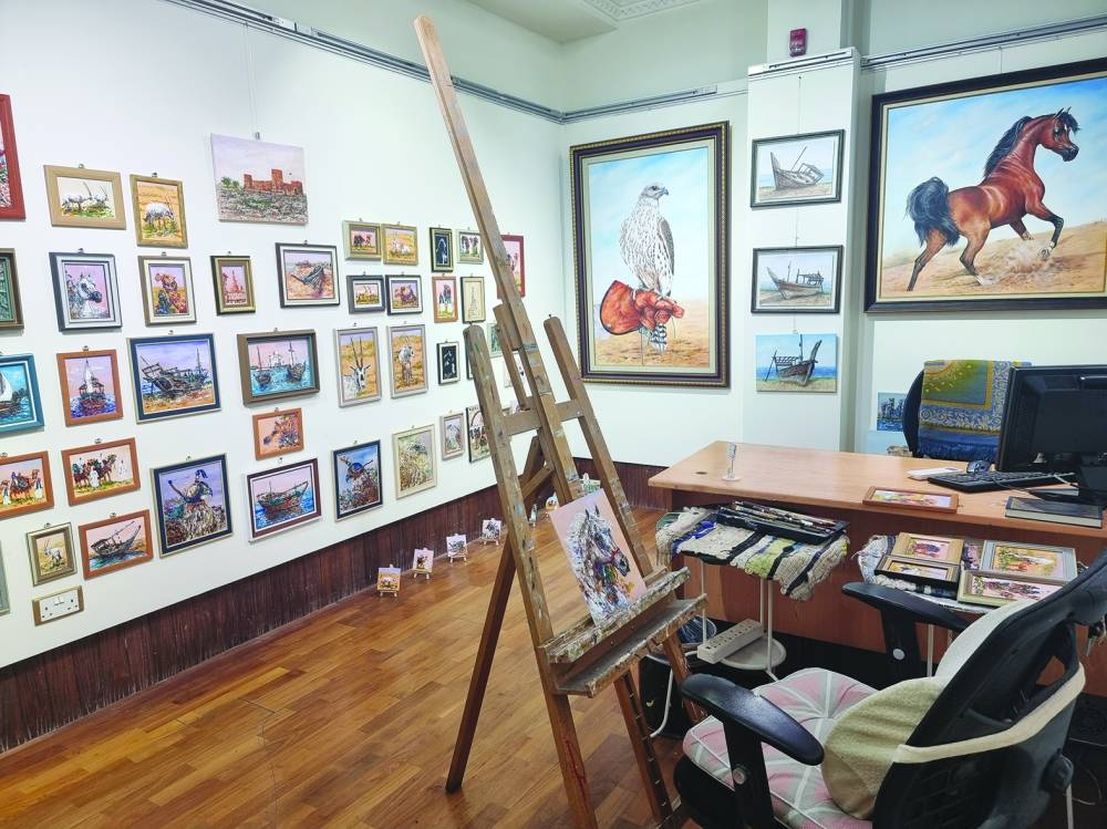 Many of the displayed creations pay homage to the Arabian horse.