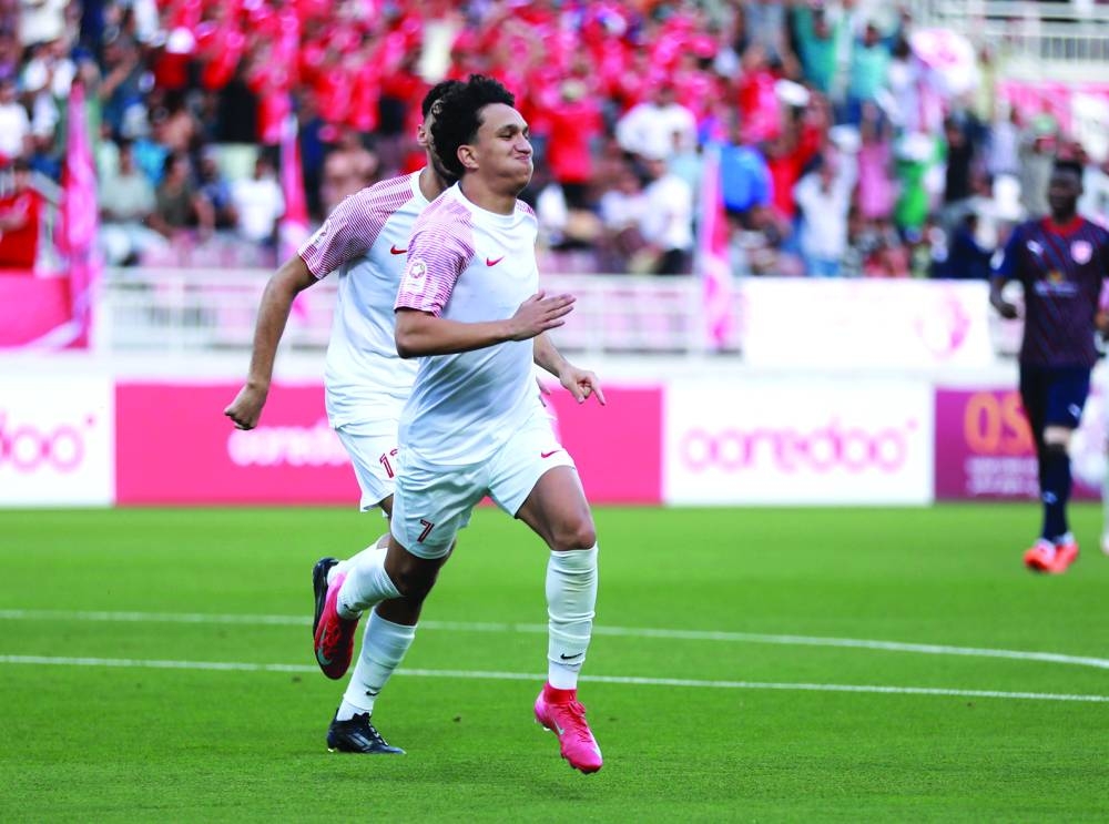 
Al Shamal’s Mohammed Omar scored two goals against Al Duhail. 