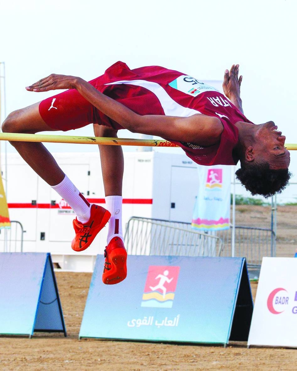 
Hamdi Ali claimed men’s high jump silver medal for Qatar. 