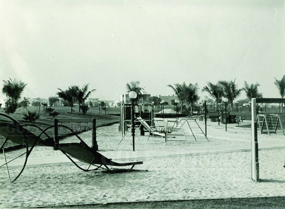 A kids play area in Doha Public Park in 1984