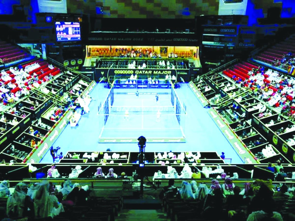 
A view of the centre court at the iconic Khalifa International Tennis and Squash Complex where the tournament will be held from Apr 14-19. 