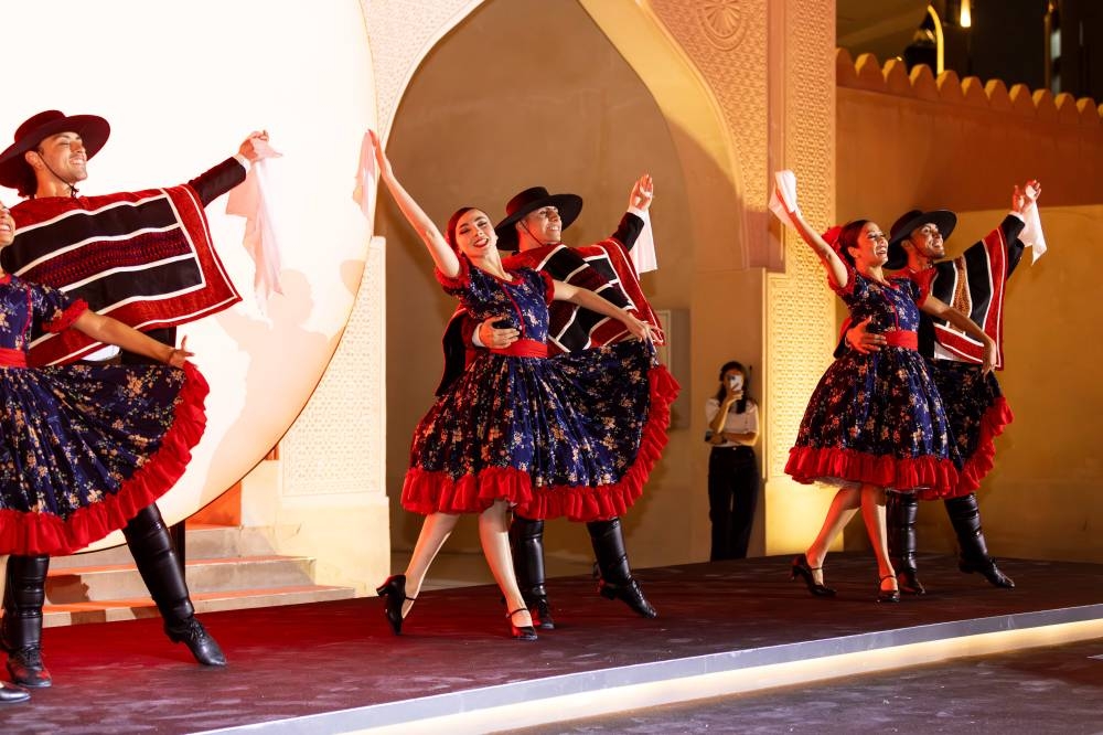 A performance from the opening ceremony.