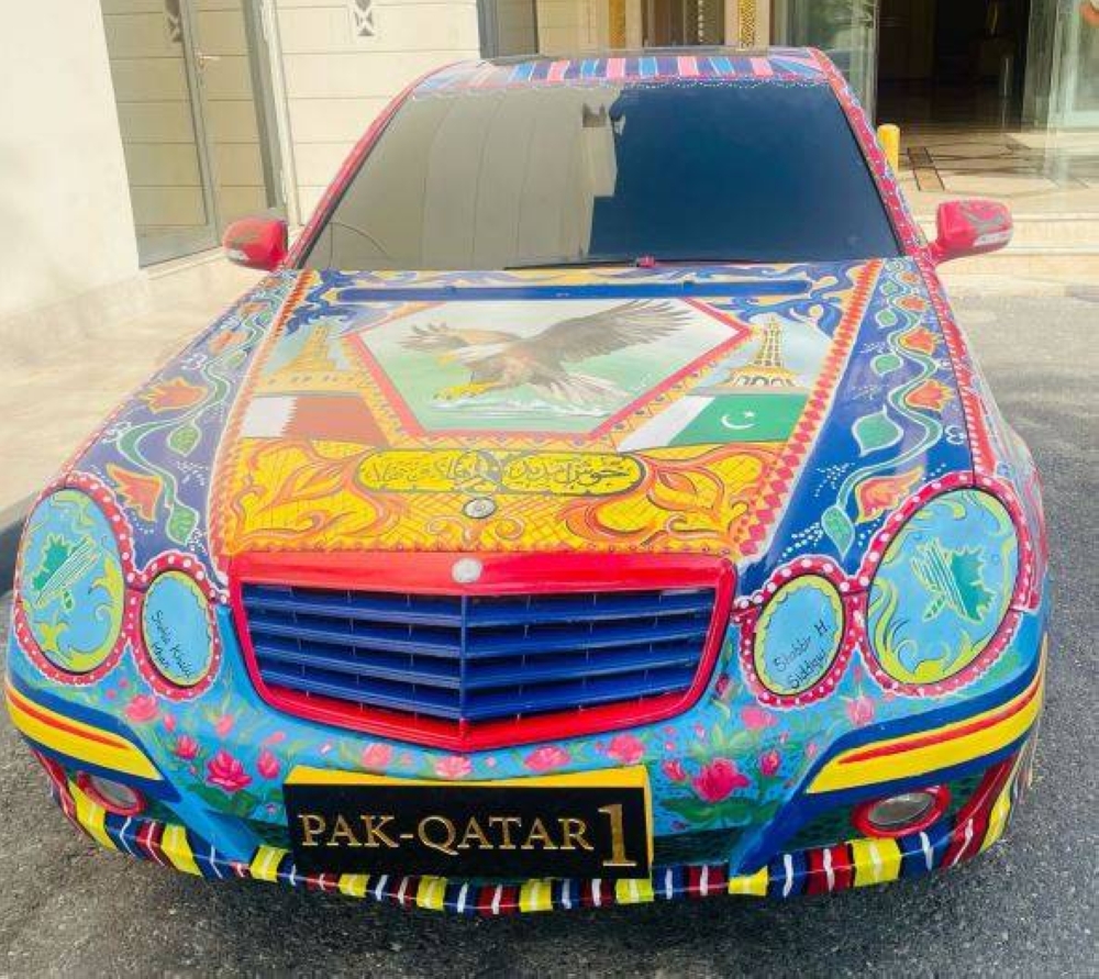 The event also featured a vibrant display of traditional Pakistani truck art by artists Shabbir Siddiqui and Shehla Raza.