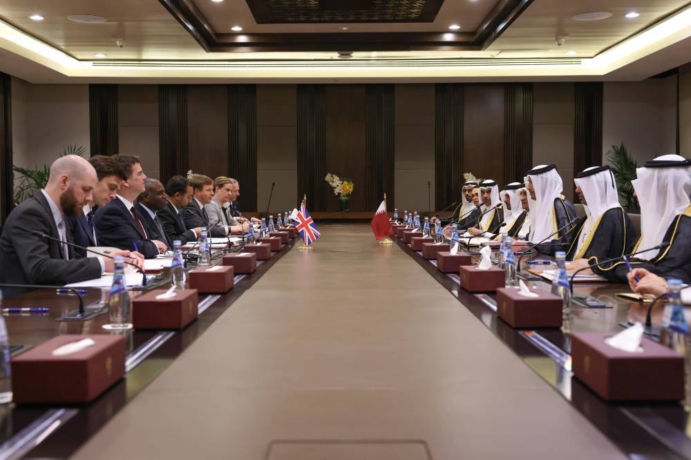 HE the Prime Minister and Minister of Foreign Affairs Sheikh Mohamed bin Abdulrahman bin Jassim al-Thani and the UK Foreign Secretary David Lammy chair the second strategic dialogue between Qatar and the UK Sunday in Doha.