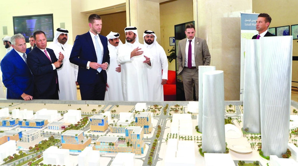 A view of a Lusail Boulevard diorama. PICTURE: Shaji Kayamkulam