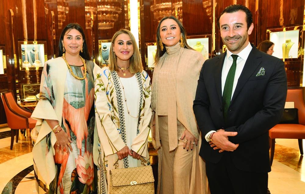 The event at Alfardan Jewellery, Place Vendome, was attended by acclaimed Qatari composer Dana Al Fardan (2nd, left), along with Nado’s co-founder and CEO Youssef Shorafy (right), among other guests. PICTURES: Shaji Kayamkulam