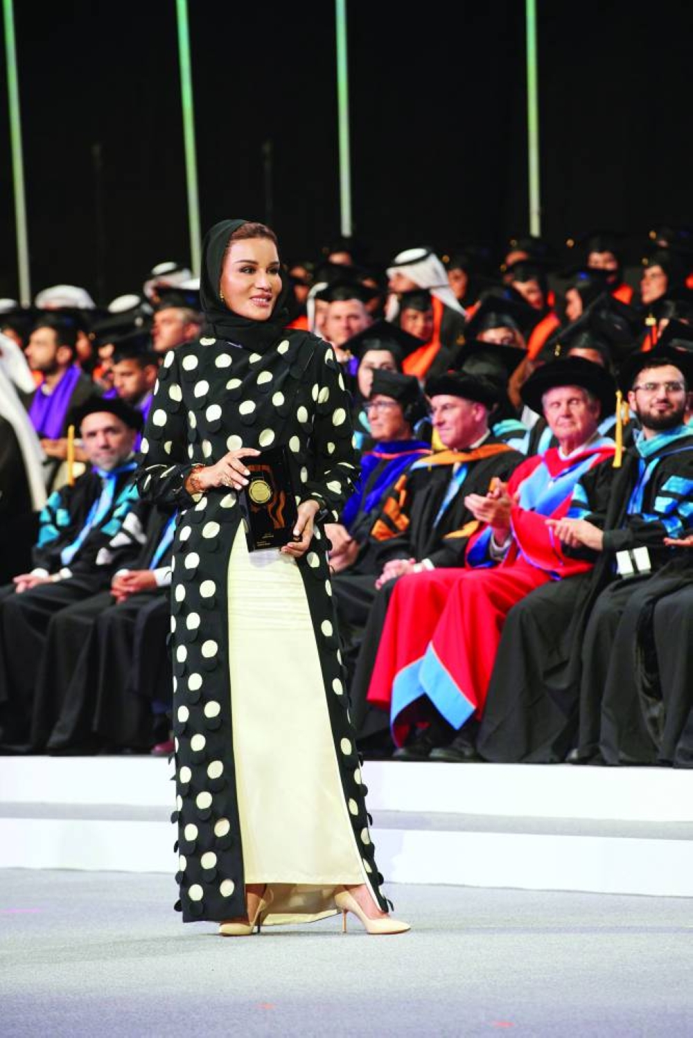 Her Highness Sheikha Moza bint Nasser at the Convocation ceremony.