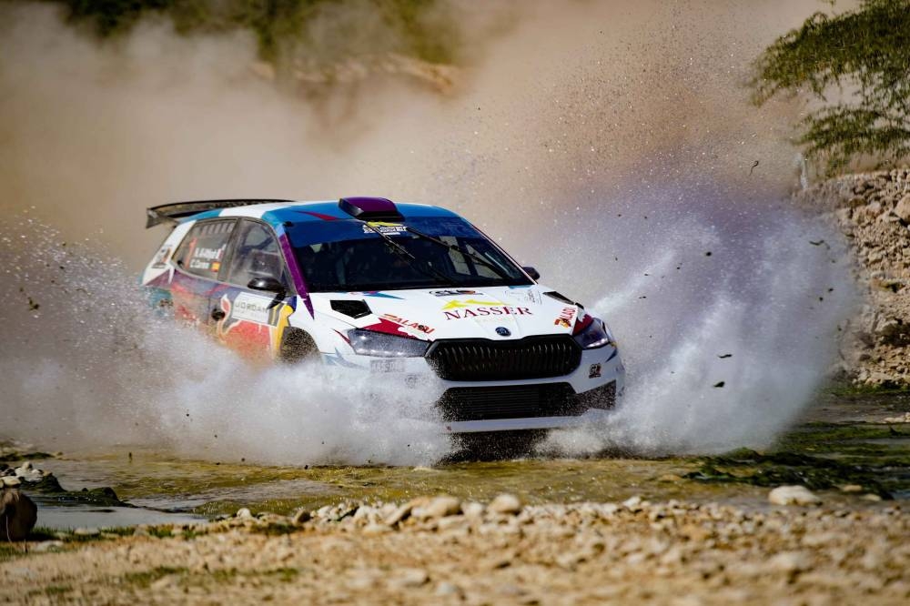 Qatar’s Abdulaziz al-Kuwari and his Irish co-driver Lorcan Moore were a distant third in their Citroen C3.