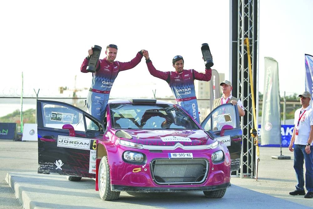 Qatar’s Abdulaziz al-Kuwari and his Irish co-driver Lorcan Moore finished third.