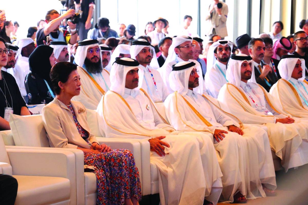 Snapshots from the National Day celebration at the Qatar Pavilion.